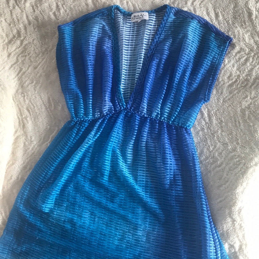 Blue Gradient Netted Coverup